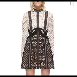 Brand new  Long Sleeve Lace Patchwork Dress